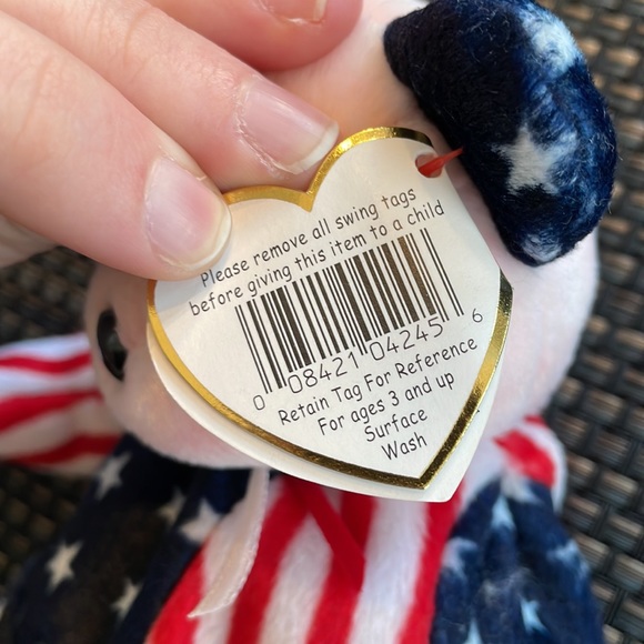 ULTRA RARE Spangle the Bear Beanie Baby - Picture 4 of 6